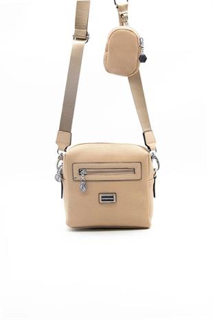 Silver & Polo SP1038 Kadın Çapraz Çanta Petek Nut