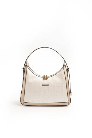 Silver & Polo SP1187 Kadın Omuz Çantası Logolu Sedef-S.Nut