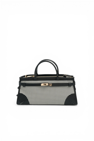 Silver & Polo SP1260 Kadın El Çantası King Desen Siyah-Siyah