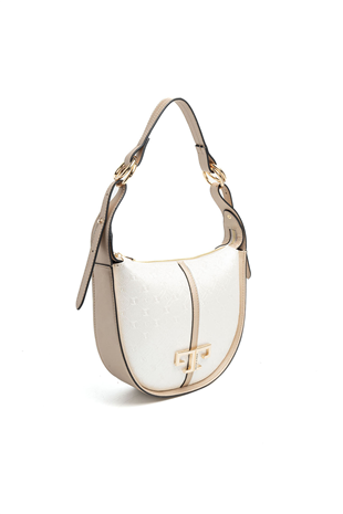 Silver & Polo SP1270 Kadın Omuz Çantası Logolu Sedef-S.Nut