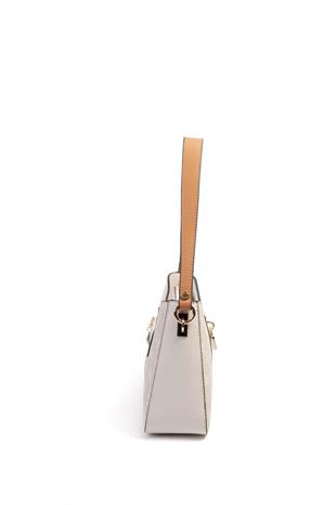 Silver Polo SP1102 Kadın Omuz Çantası Monogram Taş-Kemik-A.Taba