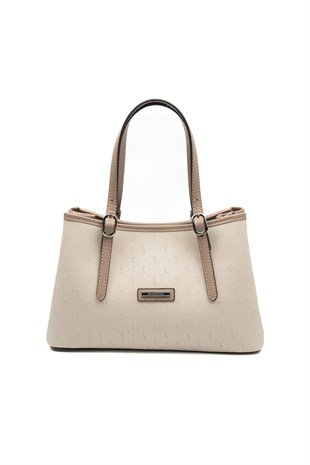 Silver & Polo SP1252 Kadın El Çantası Fashion Bej-Latte