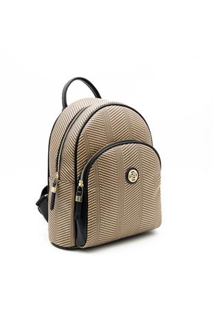 Silver & Polo SP1062 Kadın Sırt Çantası Hasır Nut-Siyah