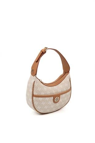 Silver Polo SP1194 Kadın Omuz Çantası Monogram Taş-A.Taba