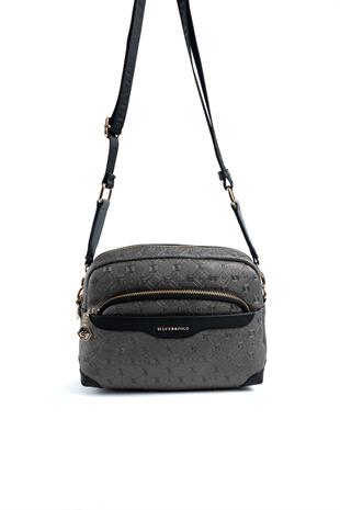 Silver & Polo Platin - Siyah SP1201 Kadın Çapraz Çanta