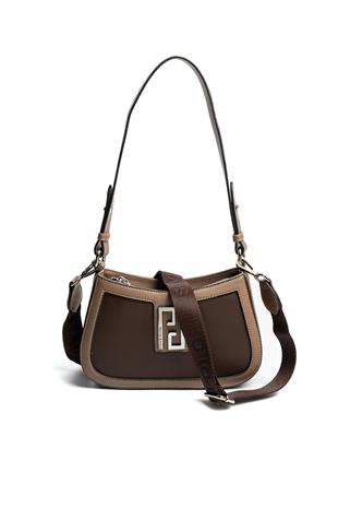 Silver & Polo SP1132 Kadın Çapraz Çanta Düz Kahve-Vizon