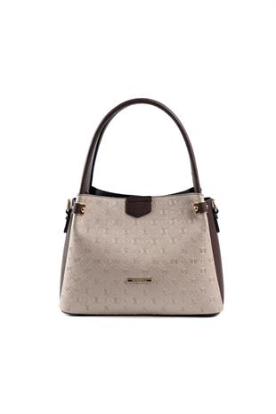 Silver & Polo Nut - Kahve SP1254 Kadın El Çantası