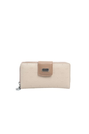 Silver Polo SP928 Kadın Cüzdan & Kartlık Fashion Bej-Latte