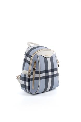 Silver & Polo Mavi - Kemik SP906 Kadın Çanta Modelleri>Sırt Çantası