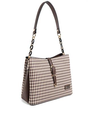 Silver & Polo Kahve Sarı - Kahve SP974 Kadın Omuz Çantası