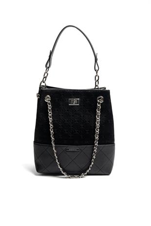 Silver Polo SP1262 Kadın Omuz Çantası Fashion Siyah-Siyah