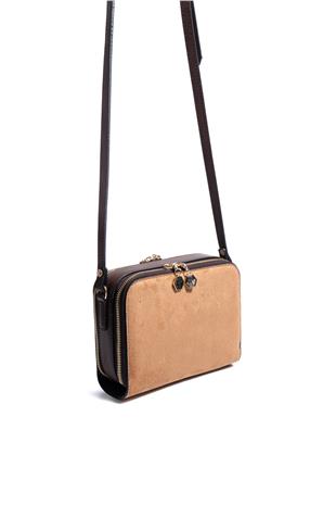 Silver & Polo SP888 Kadın Çapraz Çanta Süet Taba-Kahve