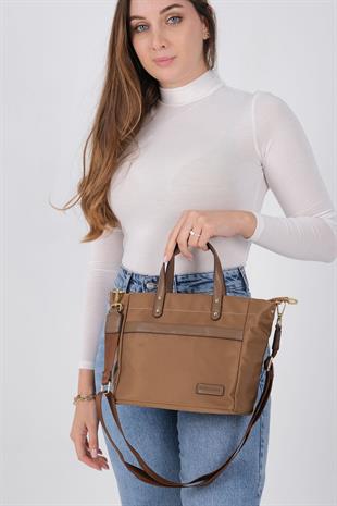 1214 Kadın El Çantası  Tütün-Kahve
