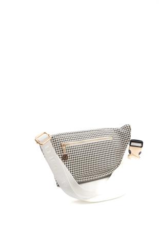 Silver & Polo Siyah - Beyaz SP1192 Kadın Bel Çantası