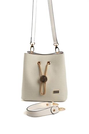 Silver & Polo SP967 Kadın Çapraz Çanta King Desen Yeşil-Kemik