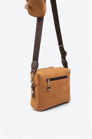Silver & Polo SP1038 Kadın Çapraz Çanta Taba-Kahve
