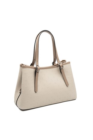 Silver & Polo SP1252 Kadın El Çantası Fashion Bej-Latte