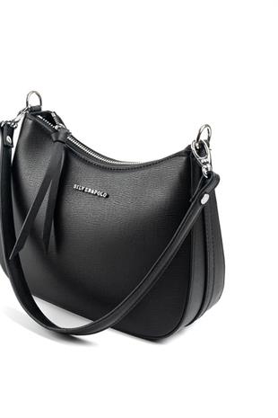 Silver Polo Siyah - Siyah Düz Kadın Omuz Çantası SP1259