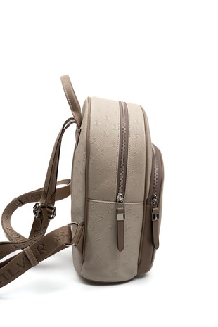 Silver & Polo SP1062 Kadın Sırt Çantası Fashion Bej-Latte