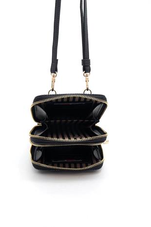 Silver & Polo SP1011 Kadın Telefon Çantası Petek Karamel-Kahve