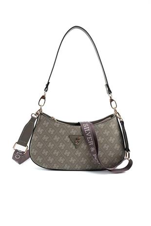 Silver & Polo SP1251 Kadın Omuz Çantası Monogram Y.Yeşil