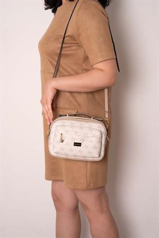 Silver & Polo Bej - Kum SP1186 Kadın Çapraz Çanta