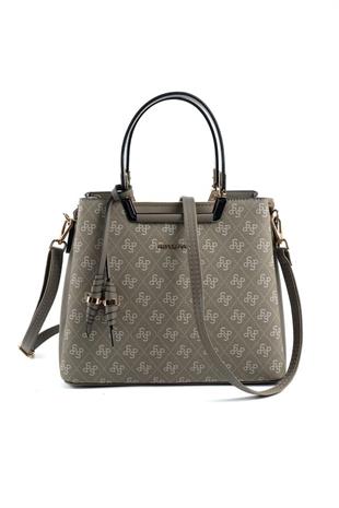 Silver & Polo SP969 Kadın El Çantası Monogram Y.Yeşil