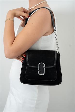 Silver Polo SP1147 Kadın Omuz Çantası Fashion Siyah-Siyah