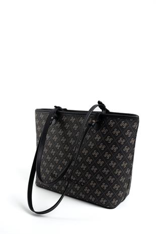 Silver & Polo Füme - Siyah SP1204 Kadın Omuz Çantası