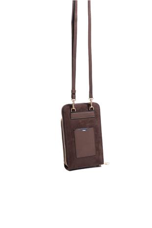 Silver & Polo SP1011 Kadın Telefon Çantası Hasır Kahve