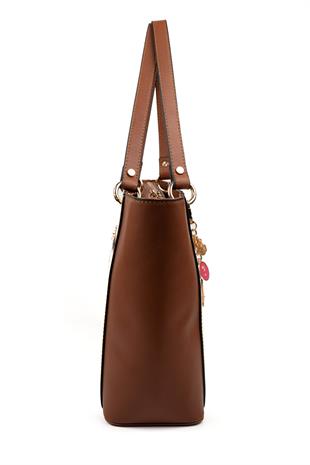 Silver & Polo Krem - Taba SP1176 Kadın Omuz Çantası