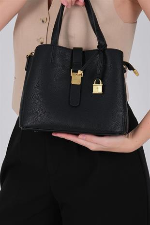 Silver Polo SP1245 Kadın Omuz Çantası Mini Rolax Siyah-Siyah