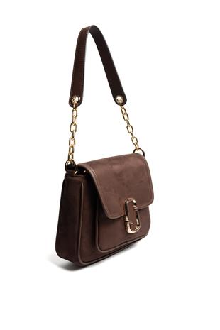 Silver & Polo SP1147 Kadın Omuz Çantası Süet Kahve-Kahve