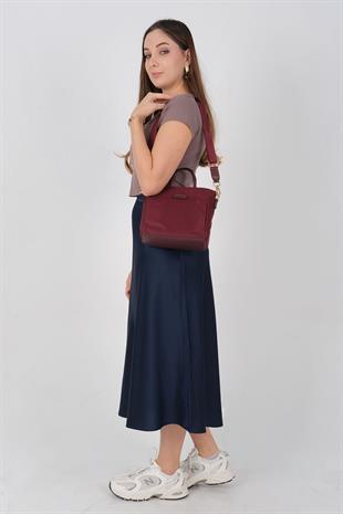 1225 Kadın El Çantası  Bordo