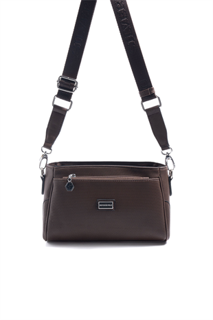 Silver & Polo SP1273 Kadın Çapraz Çanta Petek Kahve