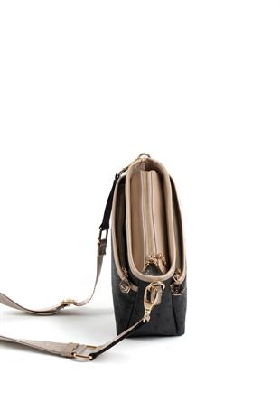 Silver & Polo Siyah - S.nut SP1184 Kadın Çapraz Çanta