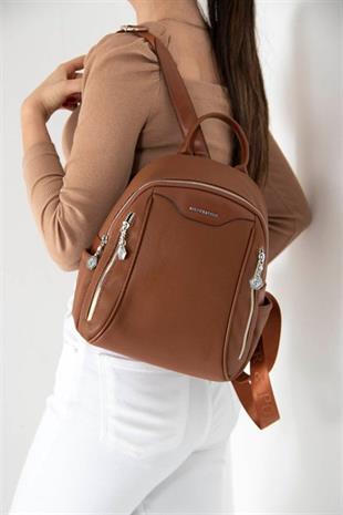 Silver & Polo SP906 Kadın Sırt Çantası Petek Taba