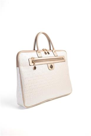 Silver & Polo SP1175 Kadın Laptop & Evrak Çantası Logolu Sedef-S.Nut