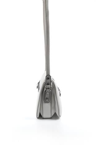 Silver & Polo Beyaz - A.gri SP818 Kadın Çanta Modelleri>Çapraz Çanta