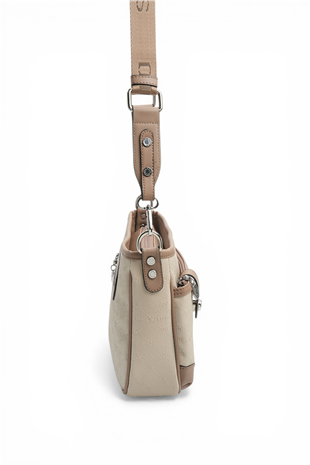 Silver & Polo SP1160 Kadın Çapraz Çanta Fashion Bej-Latte