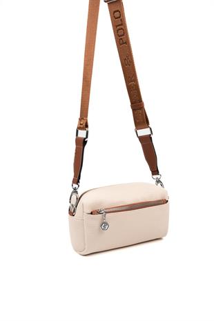 Silver & Polo Bej - Taba SP1142 Kadın Çapraz Çanta
