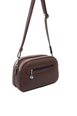 Silver & Polo SP745 Kadın Çapraz Çanta Petek Kahve