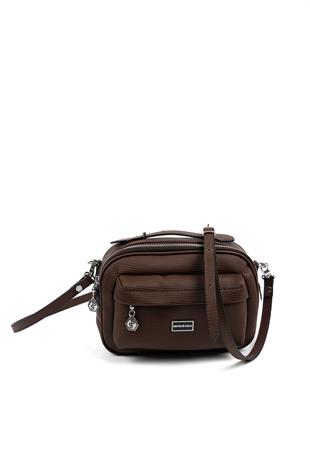 Silver & Polo Kahve SP1186 Kadın Çapraz Çanta