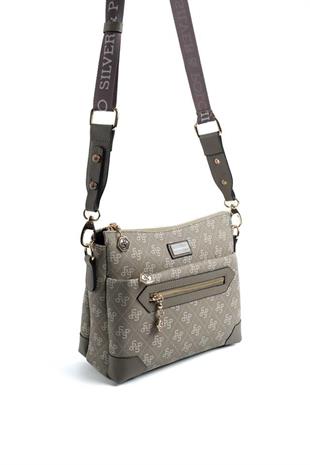 Silver & Polo SP1110 Kadın Çapraz Çanta Monogram Y.Yeşil