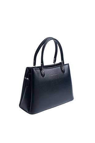 Silver & Polo SP1233 Kadın El Çantası Cilt Siyah-Siyah