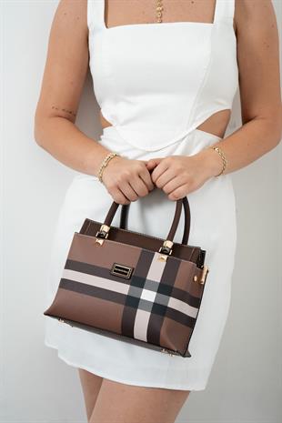 Silver & Polo Koyu Kahve SP826 Kadın El Çantası