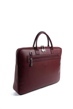 Silver & Polo SP1175 Kadın Laptop & Evrak Çantası Düz Bordo-Bordo