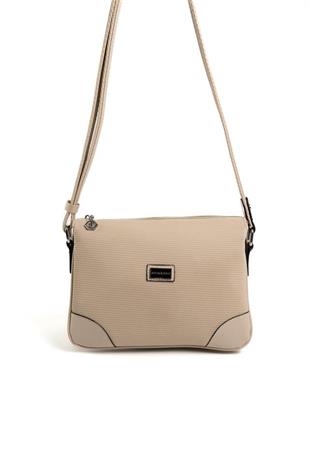 Silver & Polo SP784 Kadın Çapraz Çanta Petek Bej-A.Taba