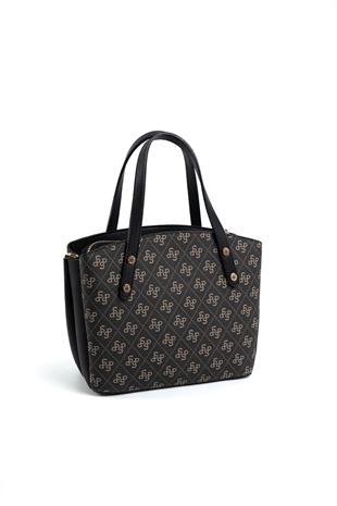 Silver & Polo Füme - Siyah SP1021 Kadın El Çantası