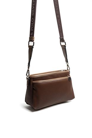 Silver & Polo SP1184 Kadın Çapraz Çanta Petek Kahve-Vizon